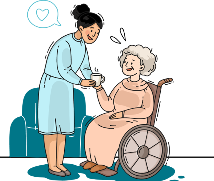 Caring team at Kinder Disability Care offering personalized NDIS aged care for individuals with disabilities. They specialize in bridging NDIS and aged care, ensuring comprehensive aged NDIS care solutions.